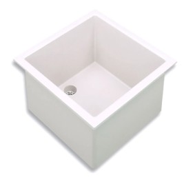 Bac en polypropylène blanc 350 x 350 mm