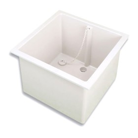 Bac en polypropylène blanc 460 x 460 mm