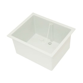 Bac en polypropylène blanc 560 x 460 mm