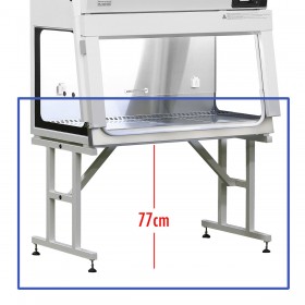 Piètement pour poste de sécurité microbiologique Bio II Advanced Plus hauteur 77 cm