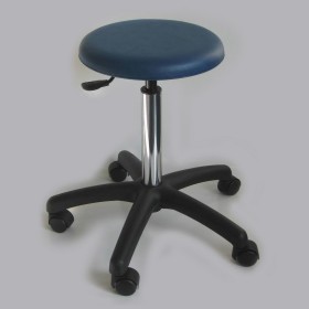 Tabourets vinyle assise tendue Série N12 sur roulettes