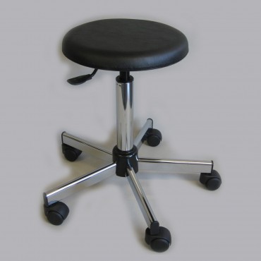 Tabourets vinyle assise tendue Série 12 sur roulettes ALSIT