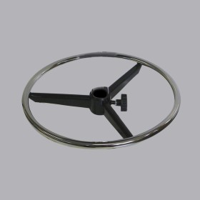 Repose pied circulaire en acier chromé diamètre 44 cm ALSIT