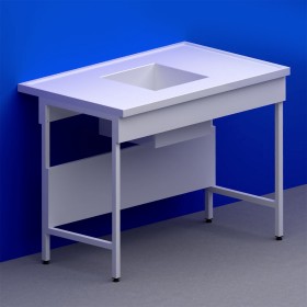 Laverie simple pied en A cuve au milieu