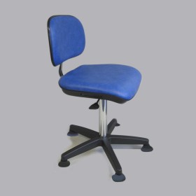 Siège Série 23 avec dossier et piètement acier chromé sur patin