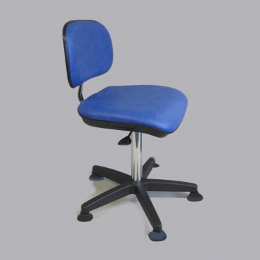 Siège Série 23 avec dossier et piètement acier chromé sur patin