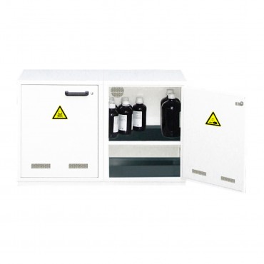 Armoire de sécurité multirisques ventilée sous paillasse  série 14 , 2  compartiments -  60L TRYONIX