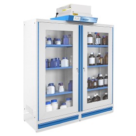 Armoire de sécurité haute à ventilation filtrante série 12X - 2 compartiments -  280L