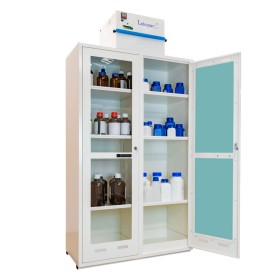 Armoire de sécurité haute à ventilation filtrante série 14X - 2 compartiments  -  280L