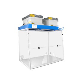 Hotte à filtration H12 2 passages de main avec 2 colonnes de filtration et 2 filtres à charbon