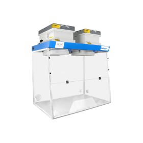 Hotte à filtration H12 ouverture trapèze avec 2 colonnes de filtration 1 filtre HEPA et 2 filtres à charbon à choisir TRYONIX