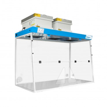 Hotte à filtration H15 2 passages de main avec 2 colonnes de filtration et 2 filtres à charbon TRYONIX