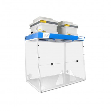 Hotte à filtration H15 2 passages de main avec 2 colonnes de filtration et filtre HEPA et charbon TRYONIX