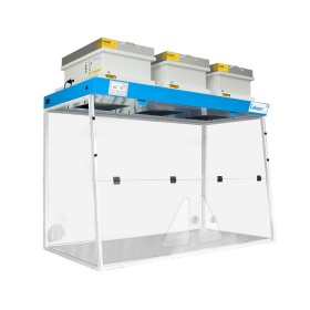 Hotte à filtration H15 2 passages de main avec 3 colonnes de filtration et 2 filtres à charbon TRYONIX