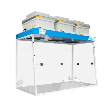 Hotte à filtration H15 ouverture trapèze avec 3 colonnes de filtration et 2 filtres à charbon et 1 filtre HEPA TRYONIX