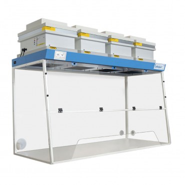 Hotte à filtration H18 passage grande largeur avec 4 colonnes de filtration et 2 filtres à charbon et 1 filtre HEPA TRYONIX