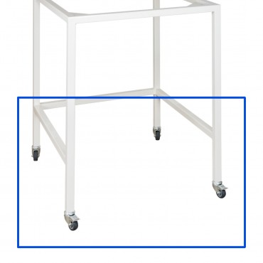 Set de 4 roulettes pivotantes dont 2 à blocage