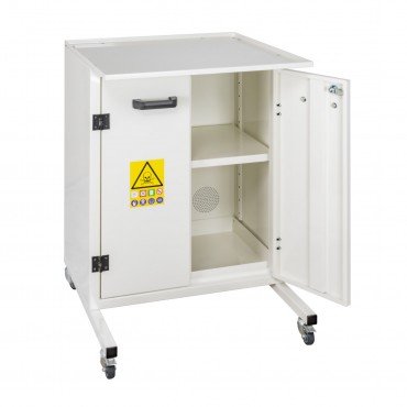 Table / Armoire roulante pour hotte chimique série H06 TRIONYX