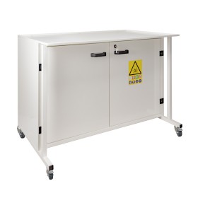 Table / Armoire roulante pour hotte chimique série H12 TRIONYX