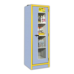 Armoire de sécurité au feu 30 minutes haute 1 porte vitrée 130L TRIONYX