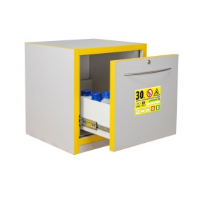 Armoire de sécurité au feu 30 minutes sous paillasse 1 tiroir 30 L TRIONYX