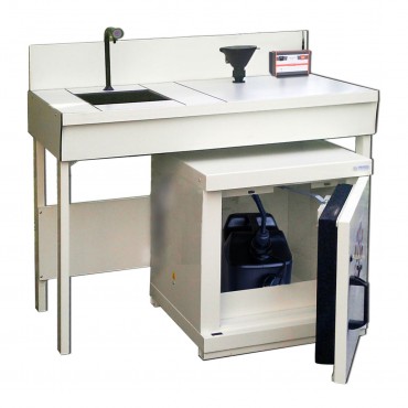 Armoire de sécurité au feu 90 minutes sous-paillasse à récupération de déchets 1 porte