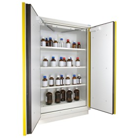 Armoire de sécurité au feu 90 minutes haute 2 portes jaunes TRIONYX