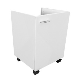 Meuble sous cuve 1 porte battante sur roulettes largeur 530 mm