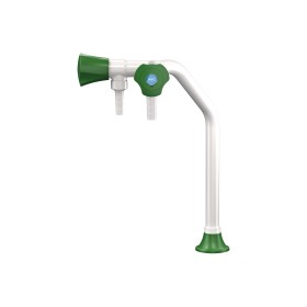 Chandelier blanc 2 robinets 160 mm embouts fixe démontable PRESTO