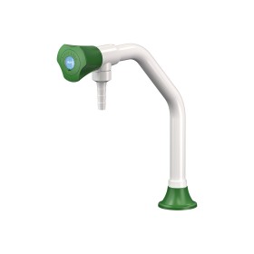 Chandelier blanc à 1 robinet 150 mm embout fixe PRESTO