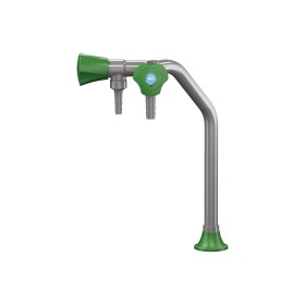 Chandelier gris 2 robinets 160 mm embouts fixe démontable PRESTO