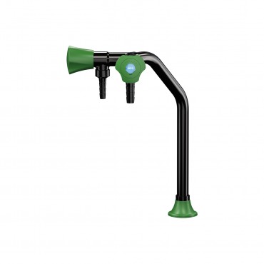 Chandelier noir 2 robinets 160 mm embouts fixe démontable PRESTO