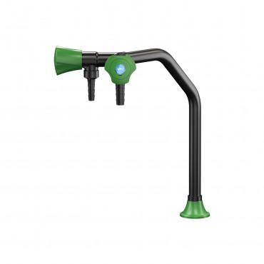 Chandelier noir 2 robinets 210 mm embouts fixe démontable PRESTO