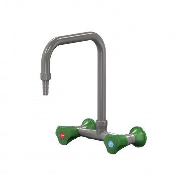 Mélangeur gris mural 200 mm entraxe 150 mm bec orientable PRESTO