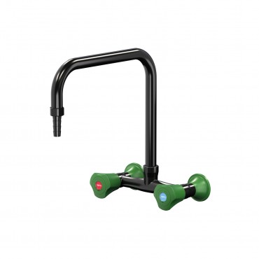 Mélangeur noir mural 250 mm entraxe 150 mm bec orientable PRESTO