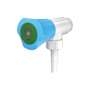 Prise à 1 robinet sur dosseret embout démontable blanc PRESTO