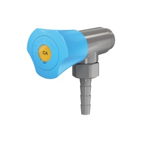 Prise à 1 robinet sur dosseret embout démontable gris PRESTO