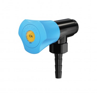 Prise à 1 robinet sur dosseret embout démontable noir PRESTO