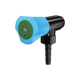 Prise à 1 robinet sur dosseret embout démontable noir PRESTO