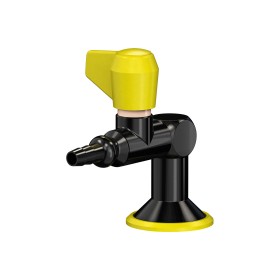 Prise sur table 1 robinet de sécurité embout fixe noir PRESTO