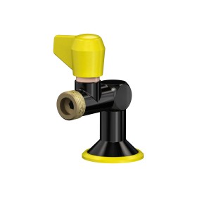 Prise sur table 1 robinet de sécurité sortie sans embout noir PRESTO