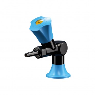 Prise sur table noir 1 robinet embout démontable PRESTO