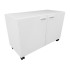 Meuble bas 2 portes battantes sur roulettes largeur 1124 mm